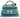 New Teal Opal Girly Purse W/ Beaded Handle Handbag Coffe / Tea Mug Set