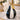 Black & White W/ Gold Circus Stripped Pear Figure Fruit Decoration Home Decor