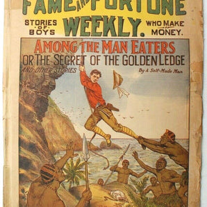 Vtg 1913 Fame & Fortune Weekly Paper Magazine No. 381 (Secret Of Golden Ledge)