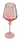 New Girly Pink Bow Gold Rim Capacity Red Wine Glasses Cup W/ Stem Glass Goblet