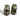 Vintage TIKI Hawaiian Totem POLE Metal Owl SALT AND PEPPER SHAKERS