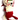 Vintage 1970s Annalee Mobilitee 7" Mrs Santa Mouse W/ Muff Christmas
