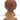 Vintage HANKYU Japan GLAZED Terracotta Pottery "LITTLE BOY WITH GOOSE" Figurine