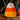 New Large Orange YELLOW White Candy Corn Winking Spooky Halloween Ceramic Bowl