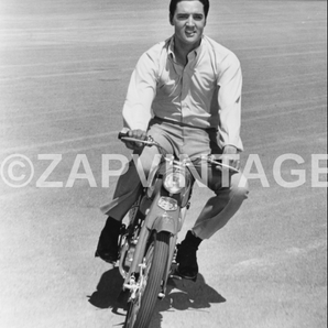 Vtg Black & White Portrait of ELVIS PRESLEY Viva Las Vegas Movie Photo #614