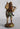 Vintage GIRL HIKING Compressed Saw Dust FIGURINE Composite Wood 