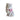 New Large Resin White & Pink Cat Kitten Figurine W/ Polka Dot Bow Room Decor
