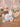 New Resin Pink / Blue Glitter Holiday Decorative Easter Bunny Hugging An Egg