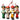 4 Marching Band Nutcrackers Toy Solider Christmas Tree Ornaments 