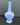 Vtg MCM CALIFORNIA CA Pottery - Single Stem Blue Plant Flower Vase 