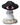 New Halloween Scary Eyeball Black & Red Mushroom Figurine Tabletop Decor 4 1/2"