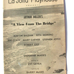 Vintage 1958 La Jolla Playhouse Theatre (Sherman Marks) Magazine Booklet