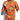 Vtg Men’s Par Excellence Retro Orange Hawaiian Flower Button Down Collar Shirt L