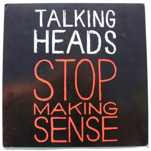 Vtg Talking Heads (Stop Making Sense) Album Release In-Store Advertising Sign 