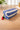New Blue & White Stripped Makeup Bag Nylon Mesh Cosmetic Bag W/ Cherry Zipper