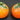 Vtg MCM CALIFORNIA Pottery - Metlox Orange Fruit Salt N Pepper Shakers 
