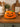 New Ceramic Orange Pumpkin Smiling Holiday Table Kitchen Butter Dish