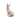 New Pink White Laura Ashley Toile Easter Bunny Girl Figurine Holiday Decor