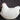 Vintage Westmoreland Milk Glass Hen Chicken On A Nest Basket 5" Long