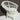 Vintage Large White Circular Shabby Chic Wicker Rattan Doll Chair Chair 10" Tall