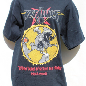 Vtg 2008 The Metallica Club Tour Concert T-Shirt Mens Size Large Never Washed