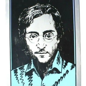 VTG 1980s John Lennon (Beatles) Serigraphics Inc. O' Dell Promo Poster13" X 20"
