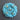 Vintage 1980's Large Light Aqua Blue Beaded Circle Pendant Jewelry 