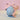 New Large Resin Blue Cameo Holiday Decorative Easter Egg W/ Large Pink Bow