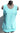 Vtg Women's 1960's Blue Mid Century Mod Retro Disco Zip Back Tank Top