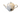 New Black / White & Gold Trim Spider Web Halloween Party Ceramic Tea Pot Teapot