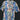 Vintage RJC Hawaiian Shirt Short Sleeve Blue Surf Board Button Front Mens Large