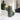 New Ceramic Cactus W/ Artifical White Flower Southwestern Home Decor Accent
