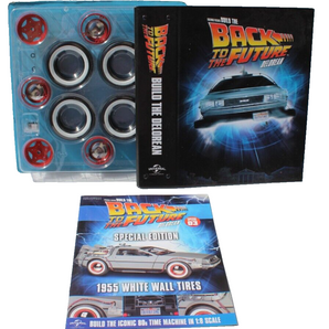 EAGLEMOSS Wheels BACK TO THE FUTURE BUILD DELOREAN SPECIAL 1955 WHITE WALL TIRES