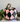 New Large Halloween Decorative Pink and Black Argyle Checkered Ceramic Pumpkin