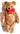Vtg 1980s Steiff Teddy Bear Darker Brown 15 1/2" Button Plush Toy W/ Tag