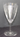 Vintage Antique Victorian Era Etched Crystal Wine Juice Glass Stem Steam Ware