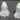 Pair Vintage MCM Retro Clear Glass Starburst Table Top Salt N Pepper 