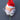 Vintage Santa Claus Face & Beard Only W/ Wire Christmas Tree Ornament 