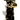 NEW Ceramic Modern Gold & Black Giraffe Head Figurine Statue Room Decor