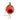 New Red Hanging Outdoor Ceramic Strawberry Shaped Birdhouse Feeder Decor
