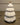 New White Gold Shabby Chic Christmas Tree W/ Star Cookie Jar Decorative Storage