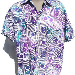 Vtg Men’s Richards Brand Retro Tribal Western Button Down Collar Shirt Small