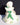 Vintage Ceramic Lady Girl In Dress And Bonnet Figurine Double Sided Planter