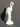 Vtg MCM CALIFORNIA CA Pottery - Metlox White Crane Bird Animal Figurine Decor