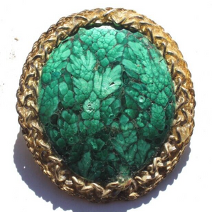 Vintage Gemstone (Agate Stone Geode Crystal) Cowboy Western Tie Clip Decor