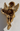 Vtg BRASS 1970s Angel W/ Wings Playing Guitar Christmas Decoration Wall Decor