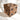 New MCM Brown Big Wood Jumbo Large Dice Six Sided Room Decor Figurine