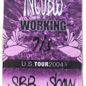 Vtg All Access Backstage Working CREW Pass VIP Sticker- 2004 Incubus U.S. TOUR