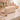 New Soft Puffy Flower Daisy Tan / Cream Makeup Bag Nylon Cosmetic Bag