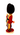 Ricardo Di Roma Italian Swiss Guard Uniform Souvenir Memory Plastic Doll 5 1/2” 